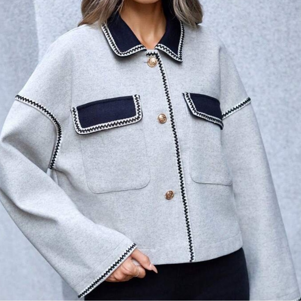 Gray Blazer Jacket